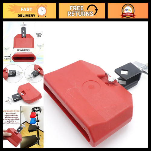 Red jam block percussion - red,